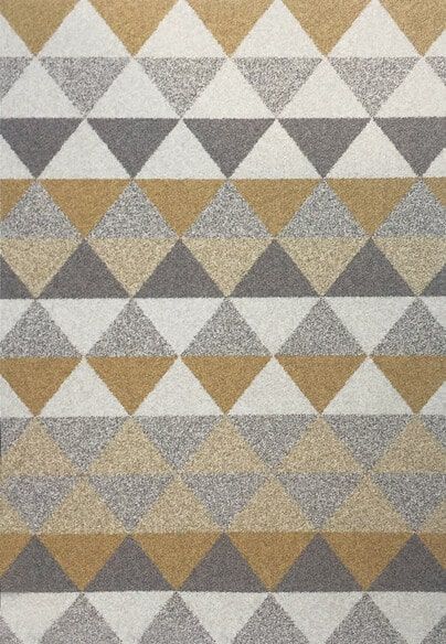 Dynamic Rugs SILVIA 9884-170 Ivory and Gold